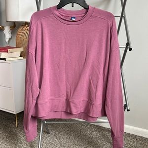 Long-Sleeve Crewneck Sweatshirt for Women, size M tall